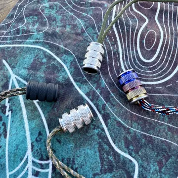 Knurling Titanium Bead